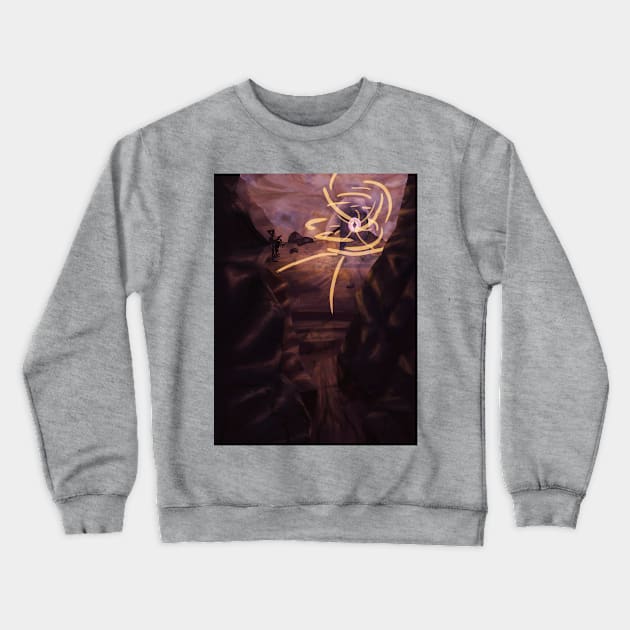 Magical Cave Crewneck Sweatshirt by artsbyal